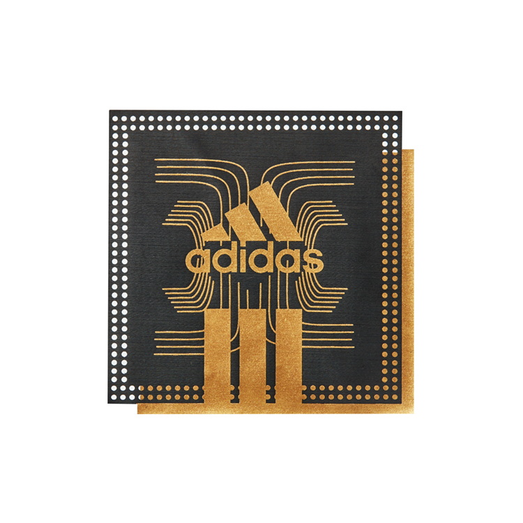 Silicone Rubber Emblem adidas logo
